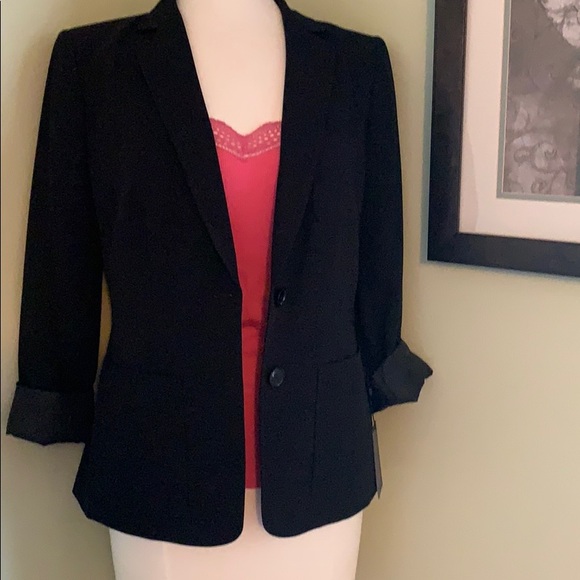 👚NWT Black Tommy Hilfiger Classy Blazer - Picture 8 of 16